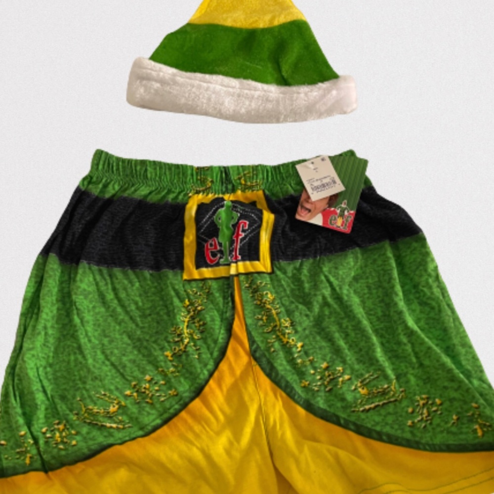 NWT Christmas elf boxer with hot size small